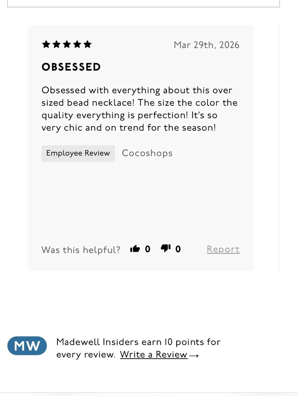 NWT! Madewell Semiprecious Oversized Beaded Choker Necklace - Retail $88 - Picture 7 of 11